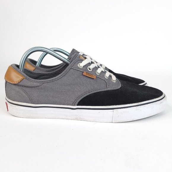 Vans Other - Vans Chima Ferguson Shoes Men's Size 10.5 Black Gray Suede Canvas Skateboarding